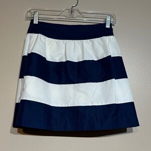 Annie Griffin Navy and White Striped Skort